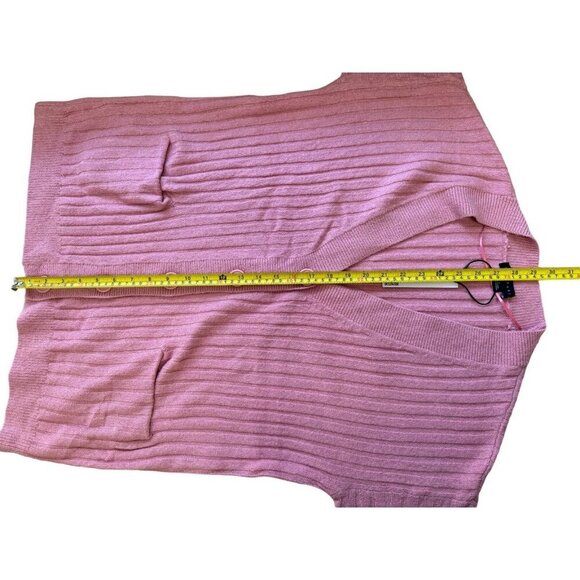 Santuary NWT Women Size S Pink Ribbed Button Long Sleeve Knit‎ Sweater Cardigan - Picture 11 of 12